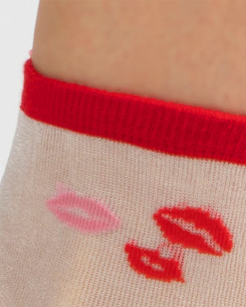 Elizabeth Reid | Kiss Crew Sock | Red