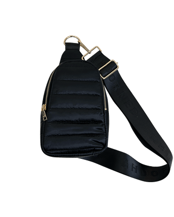 Ahdorned Eliza Quilted Puffy Sling • Black