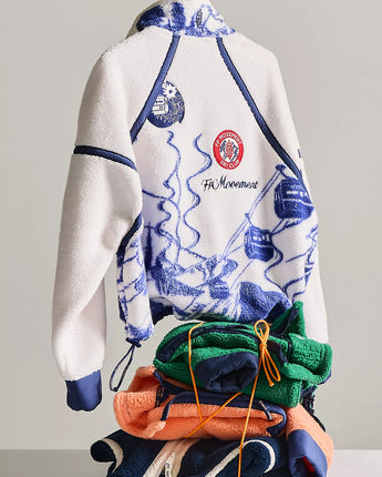 Mountain High Embroidered Half Zip Fleece