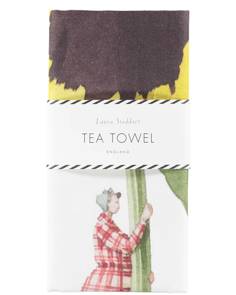 Hester & Cook In Bloom Pansy Tea Towel