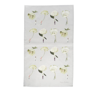 Hester & Cook In Bloom Green Flowers Tea Towel