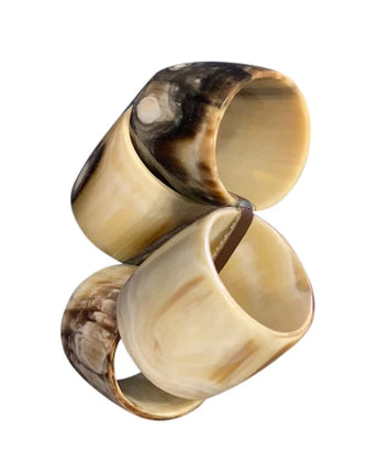 Horn Napkin Rings • Set of 4