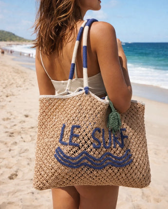 Le Surf Cotton Macrame Tote