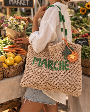 Marche Cotton Macrame Tote