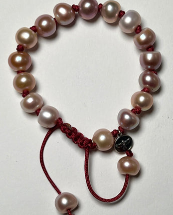 Pearl Bracelet-burgundy - Trunk Show