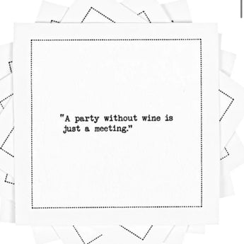 Five Star Napkins • Wine Quotes