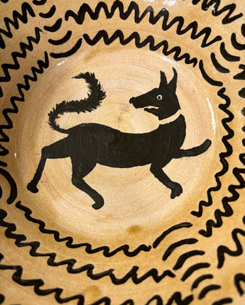 Brimfield Finds - Ceramic bowl with dog design