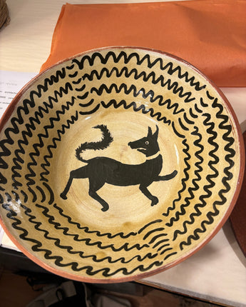 Brimfield Finds - Ceramic bowl with dog design