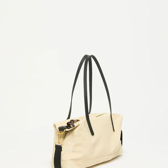 Jack Gomme Anais Coated Linen Baquette Bag