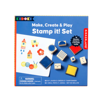 Kikkerland Kidoki Make, Create & Play: Stamp It! Set