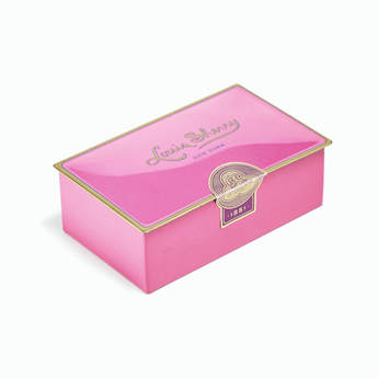 Louis Sherry 2 Piece Chocolate Tin in Draper Pink