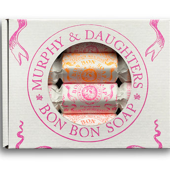 Murphy & Daughters Gift Set of 4 Bon Bon Soaps • Warm Colours