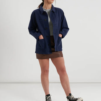 Nimes Unisex Dyed Color Jacket • Navy