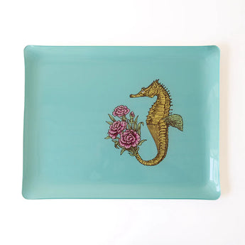 Avenida Home • Avenida Seahorse Acrylic Tray 18" x 14"