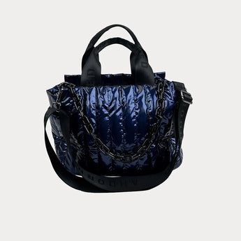 Ahdorned Rosie Quilted Nylon Tote • Navy