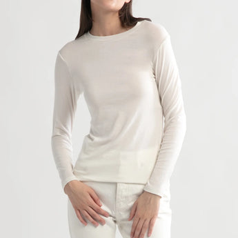 Look By M Ultra Stretch Tencel Long Sleeve T-Shirt