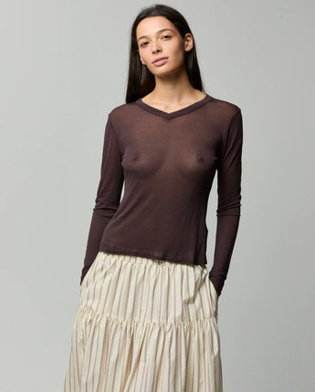 Ava Sheer Long Sleeve Top