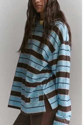 Hustle Striped Layer Top