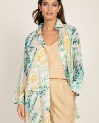 Cotton ample shirt