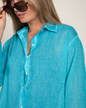 Cotton ample shirt