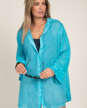 Cotton ample shirt