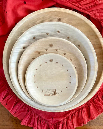 Maaterra Compostable Plates - Tent Under Starry Skies