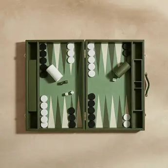 Leather Backgammon Set