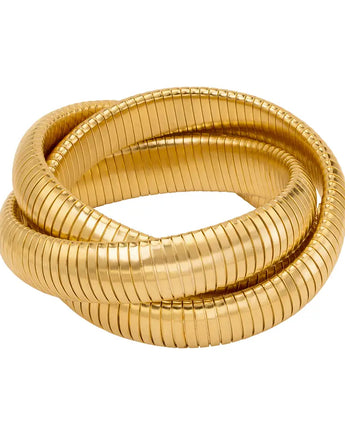 Triple Cobra Bracelet - Gold 537