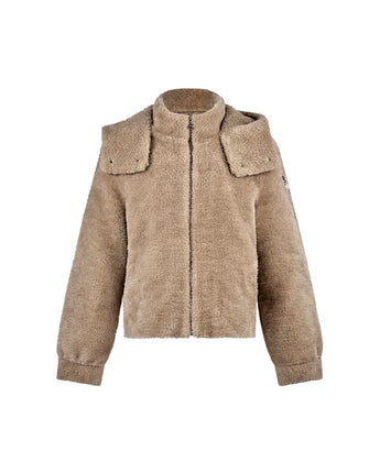 Slope Room Fur Bomber - Beige