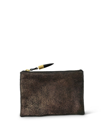 Kempton Leather Metallic Small Pouch