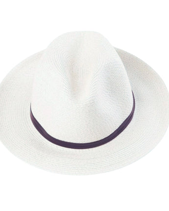 Paper Hat with Leather Band