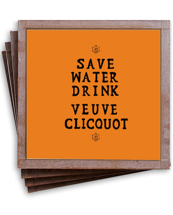 Veuve Clicquot Coasters (set of 4)