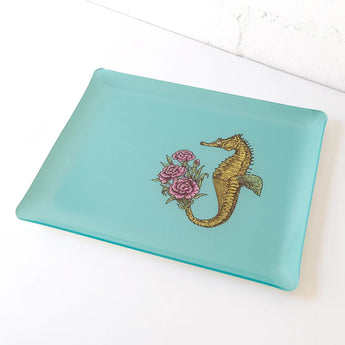 Avenida Home • Avenida Seahorse Acrylic Tray 18" x 14"