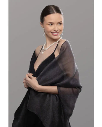 Sparkle Sheer Social Wrap Scarf