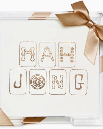 Lined Design • Acrylic Cocktail Napkin Hostess Set