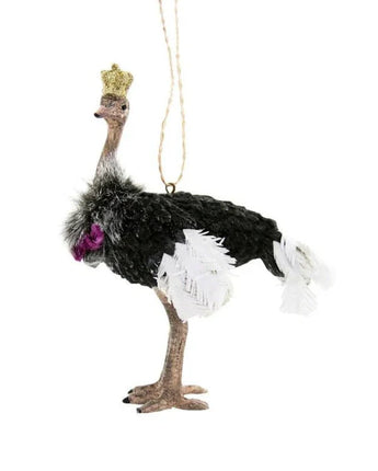 Crowned Ostrich Ornament