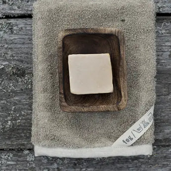 Linen Pile Bath Mitten
