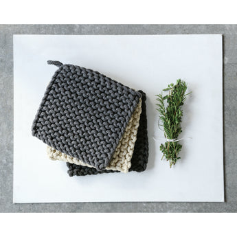 Creative Co-Op Hand Crocheted Cotton Pot Holder