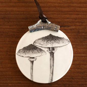 Laura Zindel Ornament • Parasol Mushroom