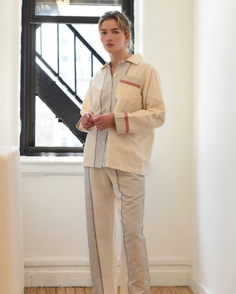 Home & Loft Tribeca PJ Set • Ivory Cherry