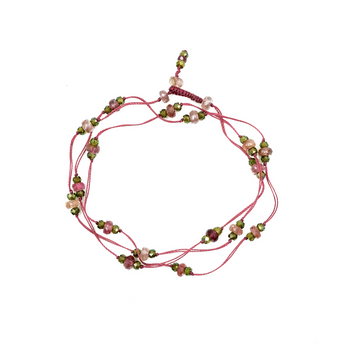 Sharing • Tibetan Loopy Duo Tourmaline & Henne Bracelet/Necklace