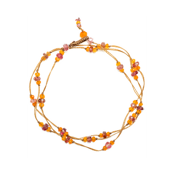 Sharing • Tibetan Loopy Duo Carnelian Tourmaline Bracelet/Necklace