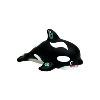 Made by Humans Squirting Bath Toys with Contemporary Indigenous Artwork • Orca