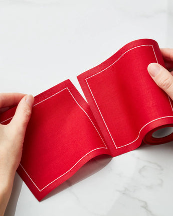 Natural Recycled Cotton Cocktail Napkins