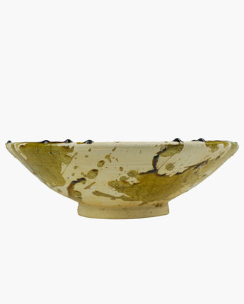Vintage Tamegroute x Puglia Splatter Bowls - Ochre -Large