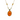 Sharing • Short Tibetan Onyx Orange Pendant