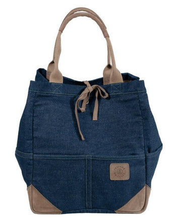 Travaux en Cours Small Tote Bag in Raw Denim