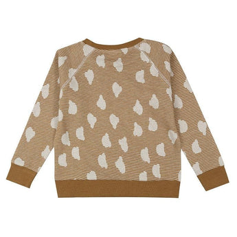 Turtledove London Bear Jacquard Sweatshirt in Brown