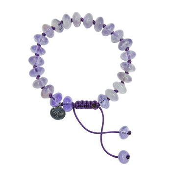 Joseph Brooks Amethyst Bracelet • Smooth Rondelles