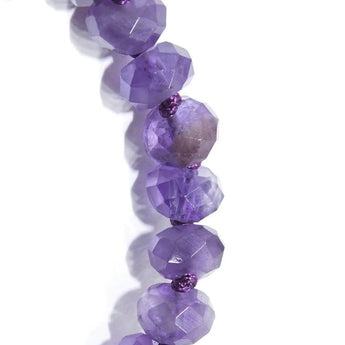 Joseph Brooks Amethyst Bracelet  • 8mm faceted rondelles